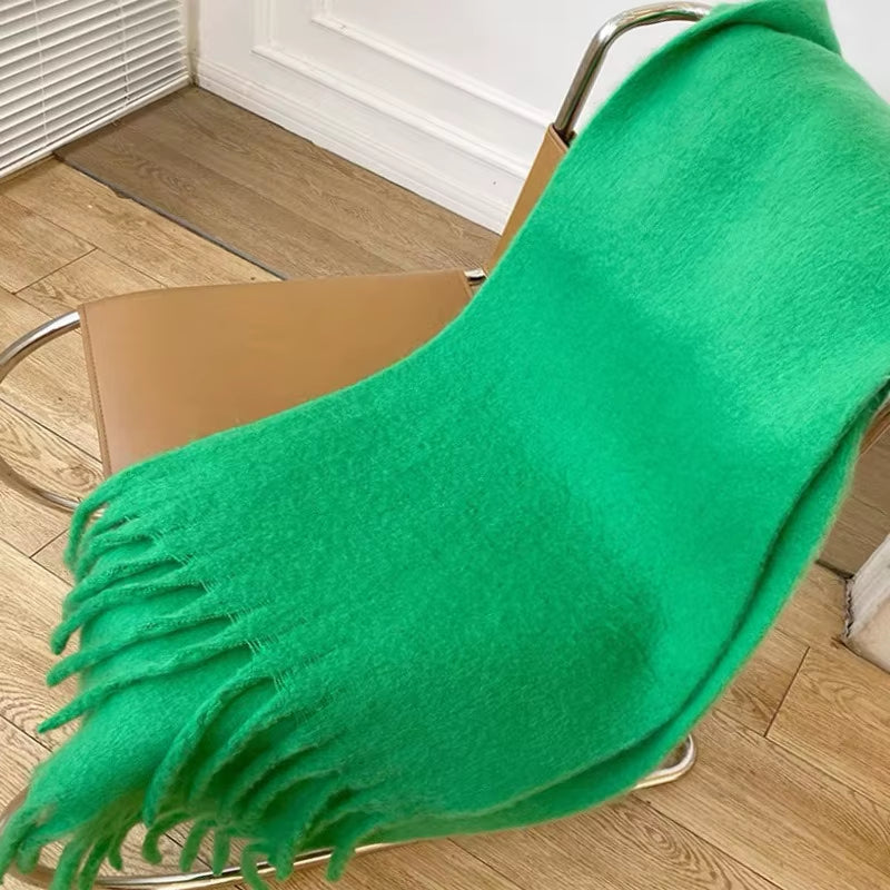 New Cashmere Scarf Woman Black Red Scarf Winter Scarves Ladies Scarf Warm XWJ12