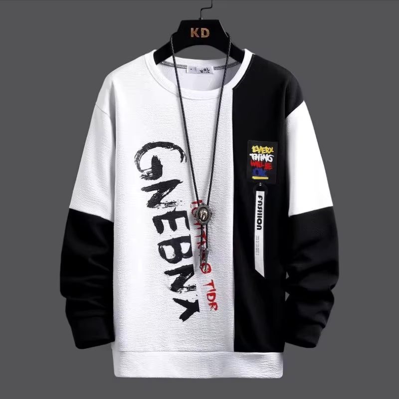 Autumn Men'S Tracksuit Sweatshirt Trousers High Quality Graphic Sportswear Pants 2 Piece Set Men'S Clothing Youth Leisure Suit