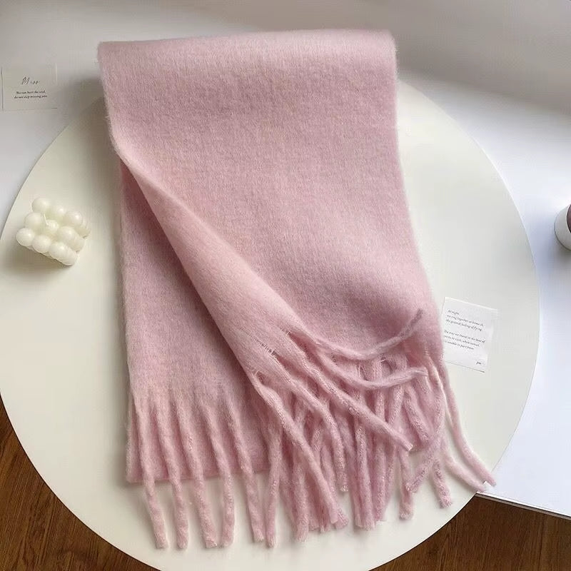 New Cashmere Scarf Woman Black Red Scarf Winter Scarves Ladies Scarf Warm XWJ12
