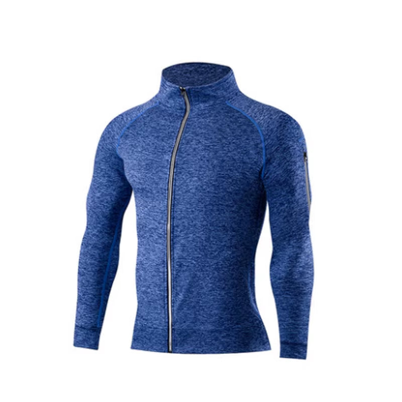 Men'S Sports Top Coat with Pockets, Fitness Equipment, Running Jackets, Sportswear, Workout, Jogging, Sweatshirts