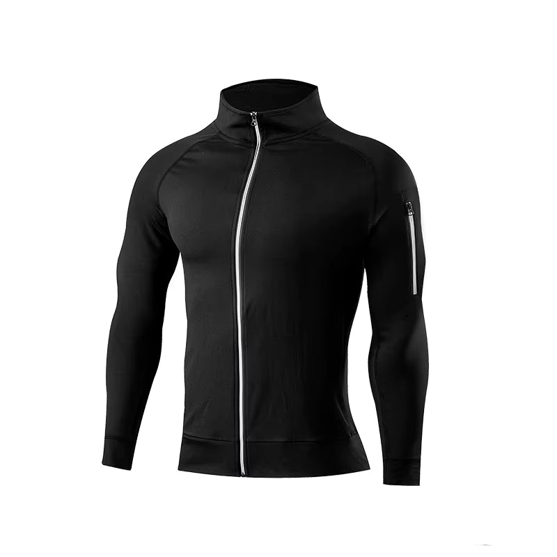 Men'S Sports Top Coat with Pockets, Fitness Equipment, Running Jackets, Sportswear, Workout, Jogging, Sweatshirts
