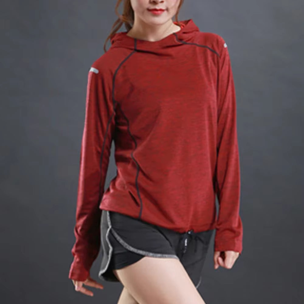 New Hoodie Running Jackets for Couple Men 3 Color Fitness Sportswear Night Reflective Outdoor Jogging Lady Gym Sports Coat