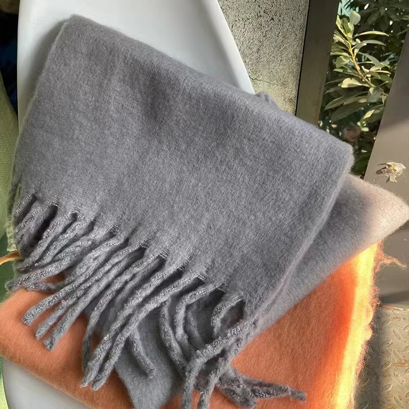 New Cashmere Scarf Woman Black Red Scarf Winter Scarves Ladies Scarf Warm XWJ12