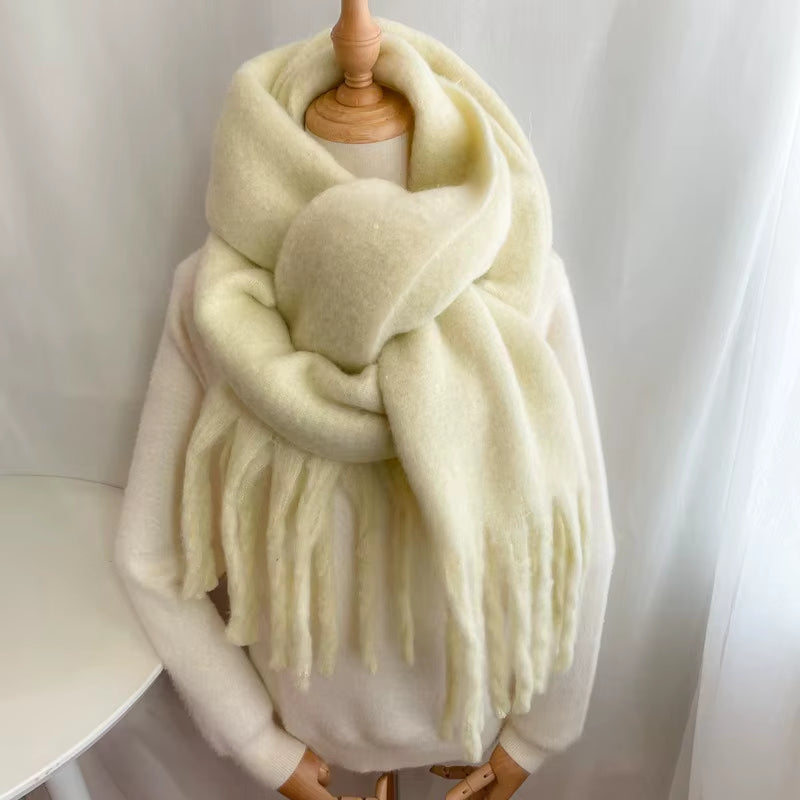 New Cashmere Scarf Woman Black Red Scarf Winter Scarves Ladies Scarf Warm XWJ12