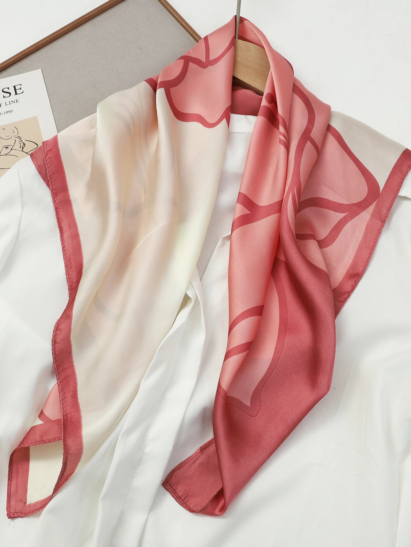 Luxury Brand 2023 Silk Square Scarf Women Cat Neck Hair Tie Band Beach Hijab Kerchief Head Headbands Bandana Female Foulard 70cm