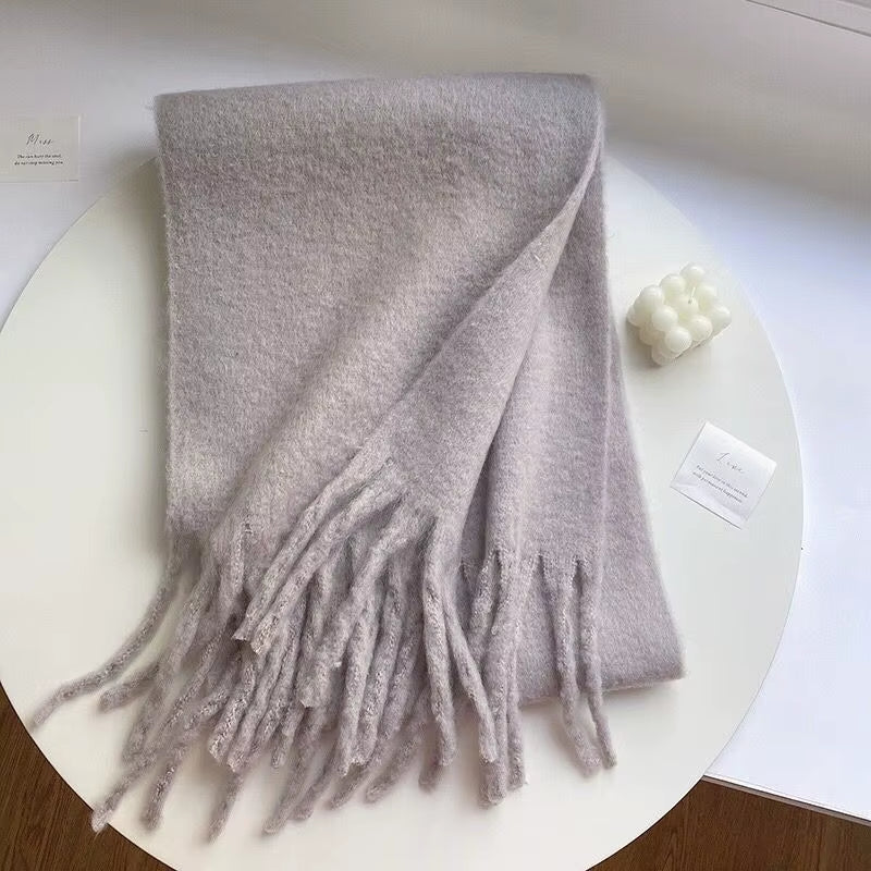 New Cashmere Scarf Woman Black Red Scarf Winter Scarves Ladies Scarf Warm XWJ12