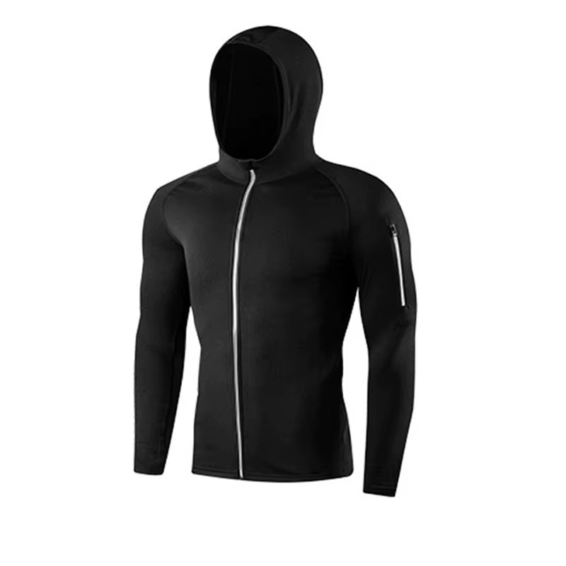 Men'S Sports Top Coat with Pockets, Fitness Equipment, Running Jackets, Sportswear, Workout, Jogging, Sweatshirts