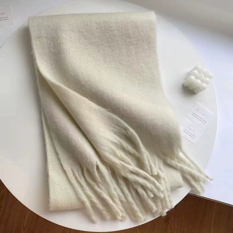 New Cashmere Scarf Woman Black Red Scarf Winter Scarves Ladies Scarf Warm XWJ12