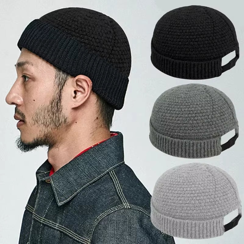 2024 NEW Knitted Baseball Cap Men Beanie Warm Soft Winter Hats Landlord Hip Hop Hat Skull Caps Outdoor Rolled Bonnet Шляпа Women